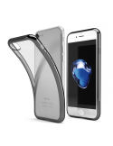 CoverStyle® - ChromFlex Custodia Flessibile + Bordo Cromato per iPhone 7/8 (4.7") - Grigio