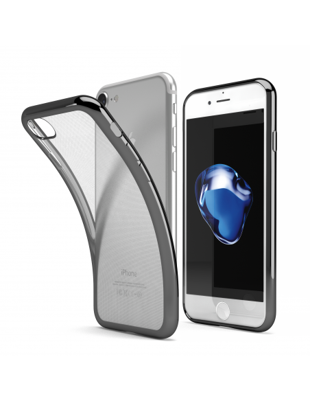 Custodia Bordo Cromato Grigio per iPhone 7/8 (4.7") - ChromFlex