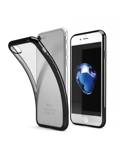 Custodia Bordo Cromato Nero Lucido per iPhone 7/8 (4.7") - ChromFlex