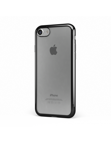 Custodia Bordo Cromato Nero Lucido per iPhone 7/8 (4.7") - ChromFlex