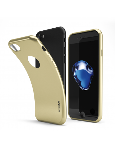 Custodia Flessibile Cromata Opaca Oro per iPhone 7/8 (4.7") - ChromFlex TOTAL