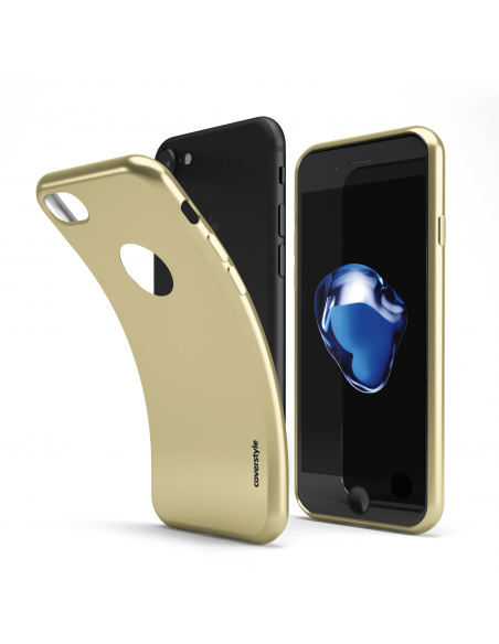 Custodia Flessibile Cromata Opaca Oro per iPhone 7/8 (4.7") - ChromFlex TOTAL
