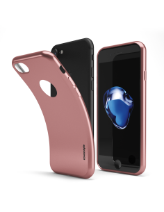 Custodia Flessibile Cromata Opaca Oro Rosa per iPhone 7/8 (4.7") - ChromFlex TOTAL