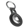 AirLeath® - Portachiavi in Ecopelle per AirTag - Nero
