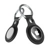 AirLeath® - Portachiavi in Ecopelle per AirTag - Nero