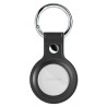 AirLeath® - Portachiavi in Ecopelle per AirTag - Nero