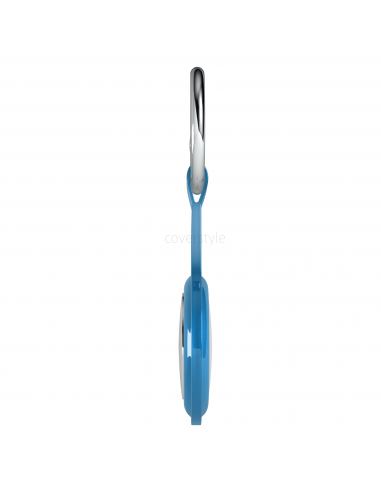 AirFlex® - Portachiavi in TPU per AirTag - Blu Trasparente