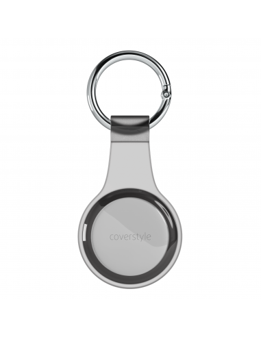 AirFlex® - Portachiavi in TPU per AirTag - Nero Trasparente