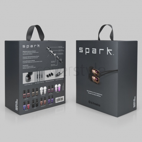 id America - Auricolari Spark in Alluminio HD - Champagne Gold