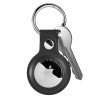 AirLeath® - Portachiavi in Ecopelle per AirTag - Nero