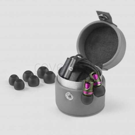 id America - Auricolari Spark in Alluminio HD - Cherry Green