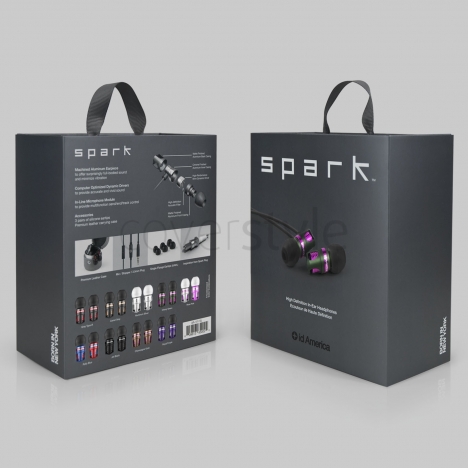 id America - Auricolari Spark in Alluminio HD - Cherry Green