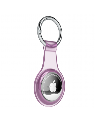 AirFlex® - Portachiavi in TPU per AirTag - Rosa Trasparente