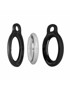 AirLock® - Portachiavi in Policarbonato a Chiusura Sicura per AirTag - Nero 2