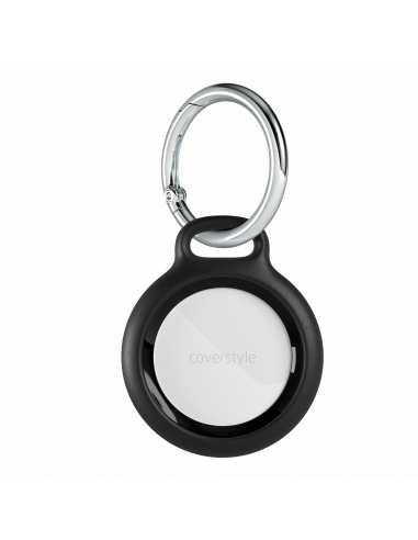 AirLock® - Portachiavi in Policarbonato a Chiusura Sicura per AirTag - Nero