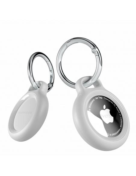 AirLock® - Portachiavi in Policarbonato a Chiusura Sicura per AirTag - Bianco AirLock® - Portachiavi in Policarbonato a Chiusura Sicura per AirTag - Bianco