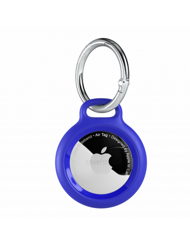 AirLock® - Portachiavi in Policarbonato a Chiusura Sicura per AirTag - Blu