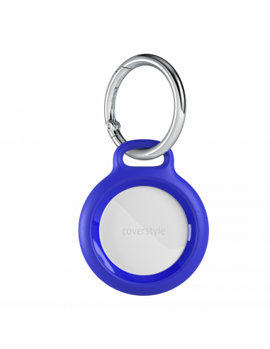 AirLock® - Portachiavi in Policarbonato a Chiusura Sicura per AirTag - Blu