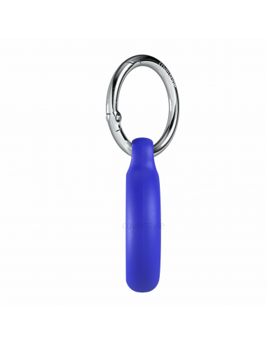AirLock® - Portachiavi in Policarbonato a Chiusura Sicura per AirTag - Blu
