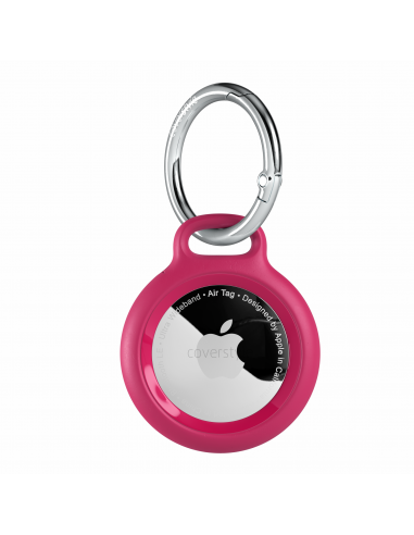 AirLock® - Portachiavi in Policarbonato a Chiusura Sicura per AirTag - Rosa