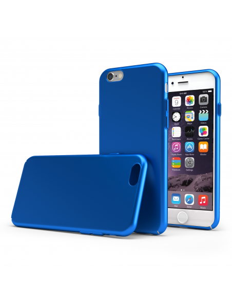 UltraSoft - Custodia rigida sottile blu opaco per iPhone 6/6S (4.7")