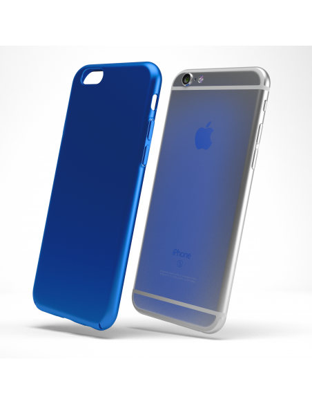 UltraSoft - Custodia rigida sottile blu opaco per iPhone 6/6S (4.7")