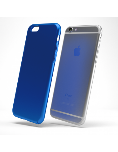 UltraSoft - Custodia rigida sottile blu opaco per iPhone 6 Plus / 6S Plus (5.5")