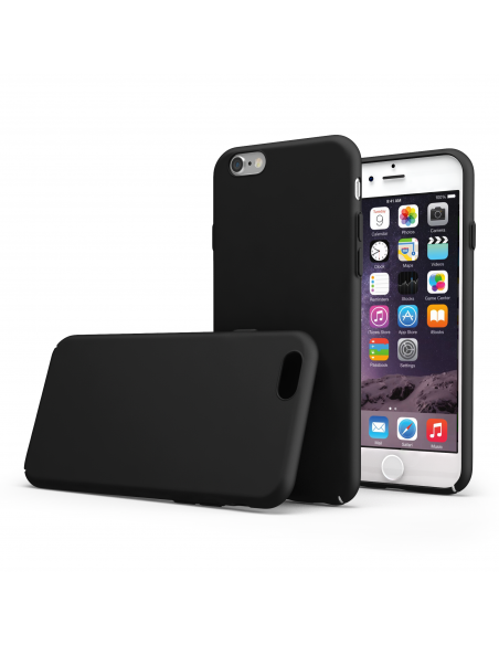 UltraSoft - Custodia rigida sottile nero opaco per iPhone 6 Plus / 6S Plus (5.5")