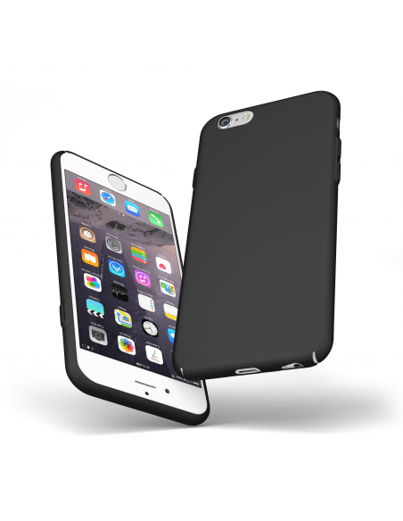 UltraSoft - Custodia rigida sottile nero opaco per iPhone 6 Plus / 6S Plus (5.5")