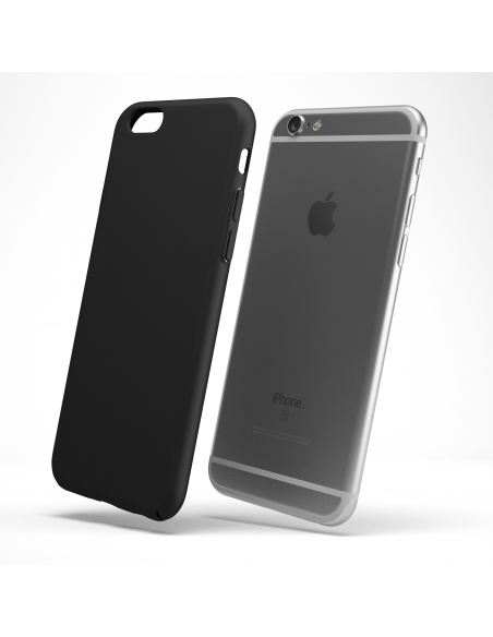 UltraSoft - Custodia rigida sottile nero opaco per iPhone 6 Plus / 6S Plus (5.5")
