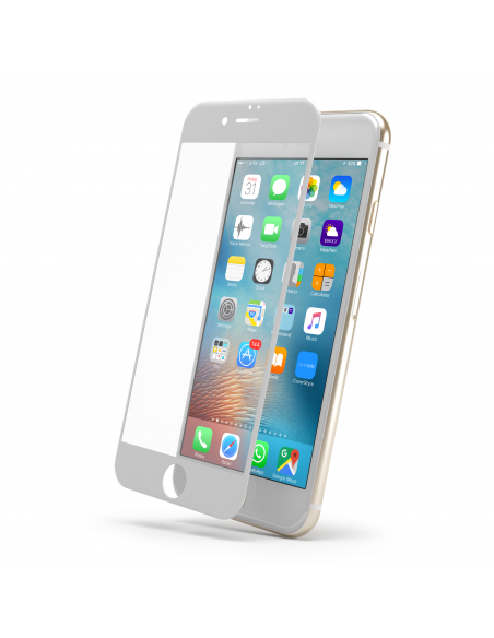 HyperGlass 3D 0.3 - Vetro Temperato Totale per iPhone 6/6S (4.7") - Bianco