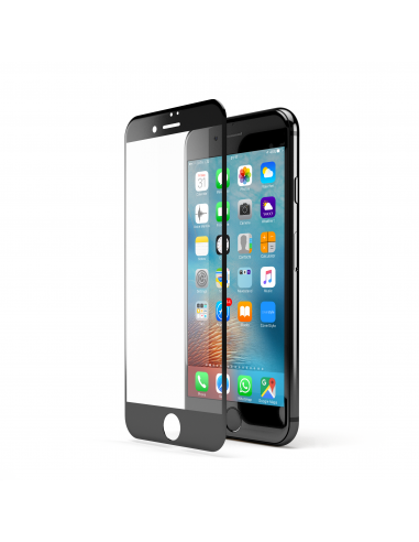 HyperGlass 3D 0.3 - Pellicola TOTALE in Vetro Temperato Qualità A+ per iPhone 6/6S (4.7") - Nero