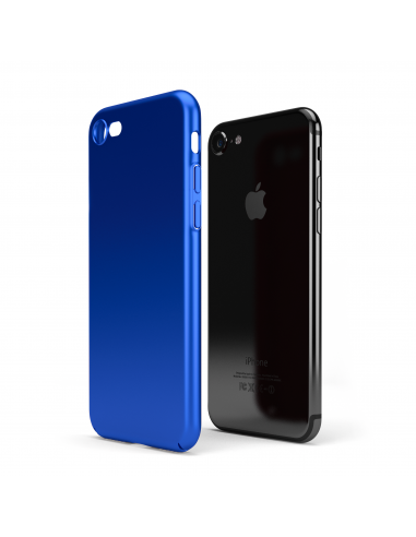 UltraSoft - Custodia rigida sottile blu opaco per iPhone 7/8 (4.7")