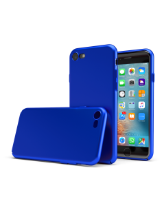 Custodia rigida sottile blu opaco per iPhone SE (2020) - UltraSoft®