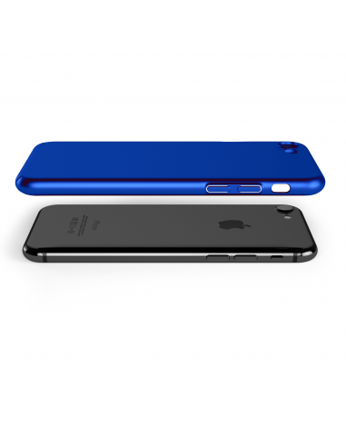 UltraSoft - Custodia rigida sottile blu opaco per iPhone 7/8 (4.7")
