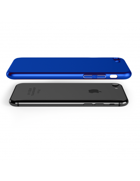 UltraSoft - Custodia rigida sottile blu opaco per iPhone 7/8 (4.7")