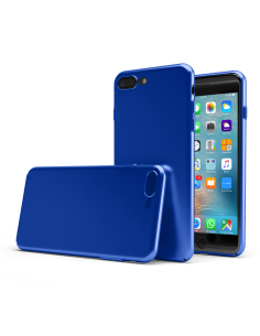 UltraSoft - Custodia rigida sottile blu opaco per iPhone 7 Plus (5.5")