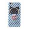 Custodia SqueezeFlex® Flessibile per iPhone - Gatto (Blu)