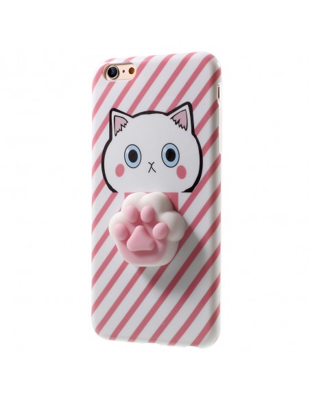 Custodia SqueezeFlex® Flessibile per iPhone - Gatto (Rosa)
