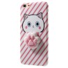 Custodia SqueezeFlex® Flessibile per iPhone - Gatto (Rosa)
