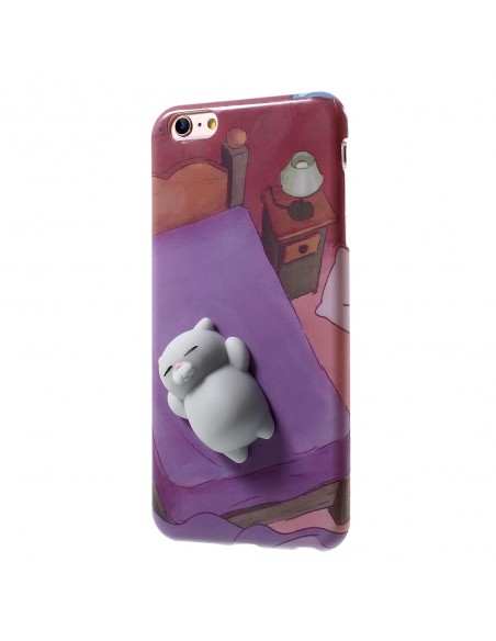 Custodia SqueezeFlex® Flessibile per iPhone - Gatto 2 (Letto)