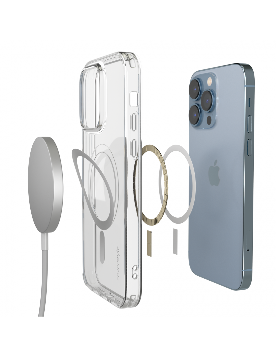 Custodia Compatibile con iPhone 15 Pro Max, Cover Morbida TPU