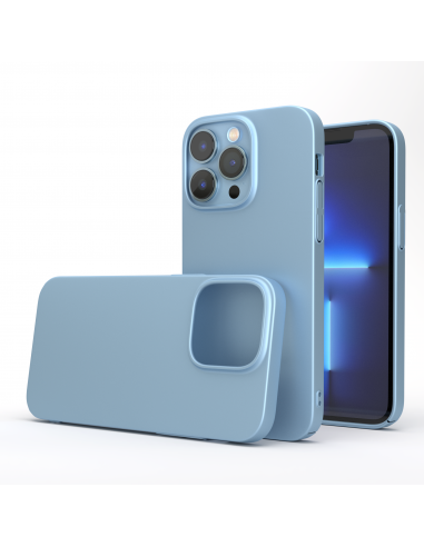 UltraSoft® - Custodia Policarbonato Opaco Soft-Touch per iPhone 13 Pro - Azzurro Sierra