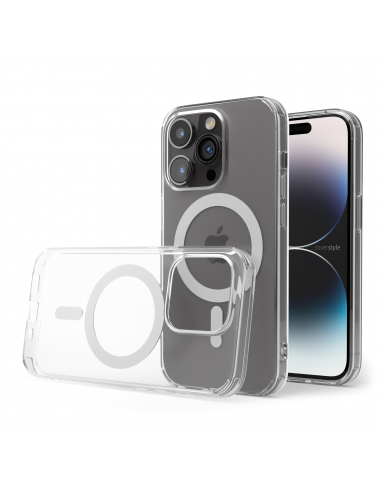 Cover Antiurto TPU+PC con MagSafe per iPhone 14 Pro Trasparente - UltraFlex PRO®