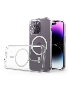 Cover Antiurto TPU+PC con MagSafe per iPhone 14 Pro Trasparente - UltraFlex PRO®