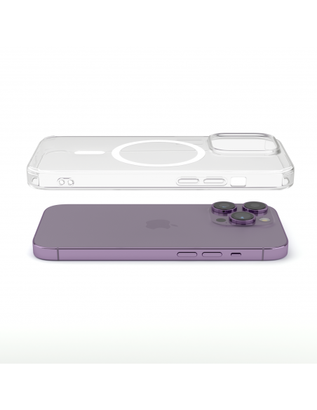 Cover Antiurto TPU+PC con MagSafe per iPhone 14 Pro Max Trasparente - UltraFlex PRO®
