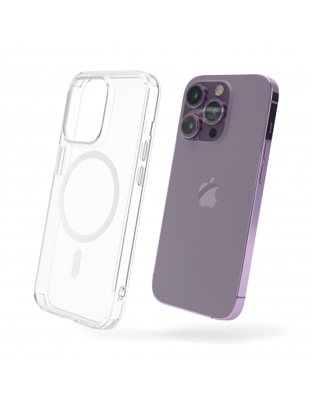 Cover Antiurto TPU+PC con MagSafe per iPhone 14 Pro Max Trasparente - UltraFlex PRO®