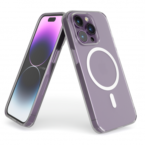 Cover Antiurto TPU+PC con MagSafe per iPhone 14 Pro Max Trasparente - UltraFlex PRO®