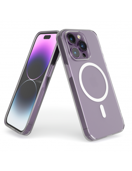 Cover Antiurto TPU+PC con MagSafe per iPhone 14 Pro Max Trasparente - UltraFlex PRO®