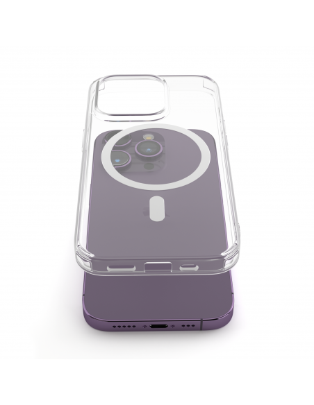 Cover Antiurto TPU+PC con MagSafe per iPhone 14 Pro Max Trasparente - UltraFlex PRO®